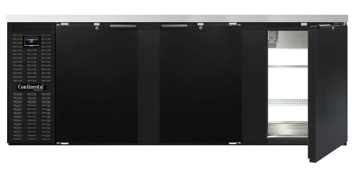 Continental Refrigerator BB90NPT 90" Solid Door Back Bar Cooler