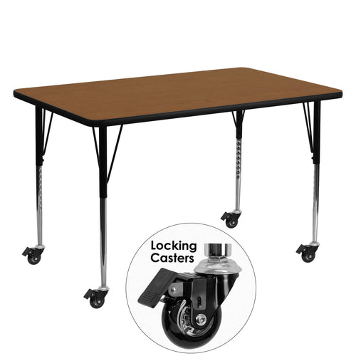 Flash Furniture XU-A3060-REC-OAK-H-A-CAS-GG Dining Table