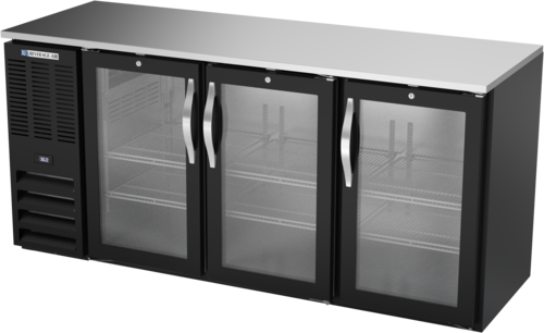 Beverage-Air BBN72HC-FG-B 72" Glass Door Back Bar Cooler