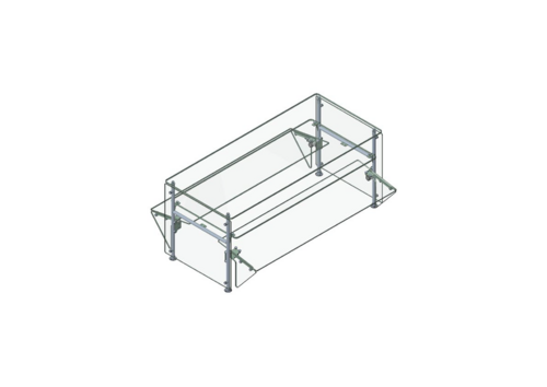 Randell RS AFS-DTDS-86 86" Sneeze Guard