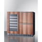 Summit ADRWC36PNR 35 1/2" Wine Cellar Cabinet
