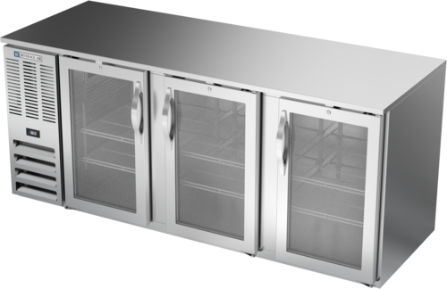 Beverage-Air BB78HC-G-S 78" Glass Door Back Bar Cooler