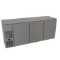 Glastender CP1FB84 84" Solid Door Back Bar Cooler