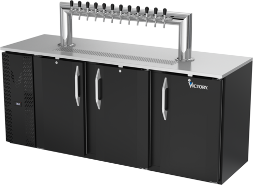 Victory VDDN78HC-B-12T 78" Draft Beer Cooler