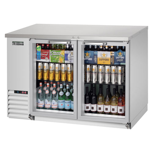 Everest EBB48G-SS 49" Glass Door Back Bar Cooler
