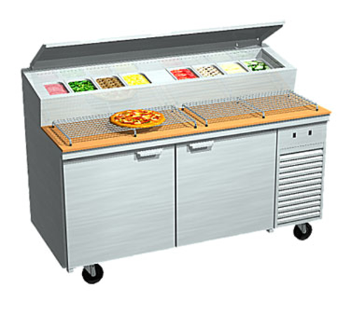 La Rosa 2067-PTB 67" Pizza Prep Table