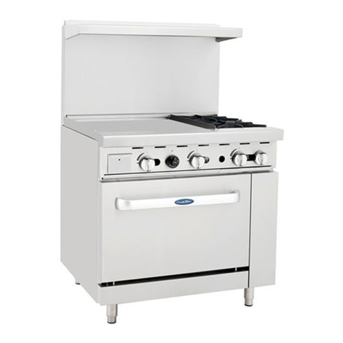 Atosa AGR-2B24GL-LP 36" 2 Burner Gas Restaurant Range