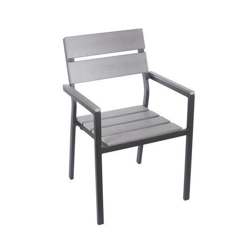 BFM Seating PH201CGRTK-BL 19 1/2" Patio Chair