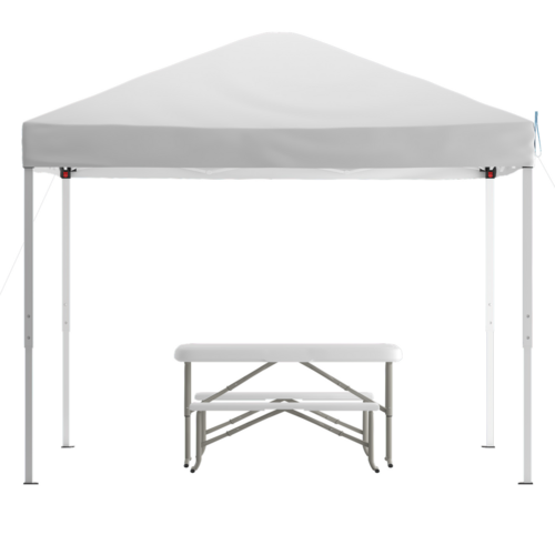 Flash Furniture JJ-GZ10103-WH-GG 116" Patio Umbrella