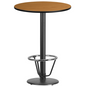 Flash Furniture XU-RD-30-NATTB-TR18B-3CFR-GG Dining Table
