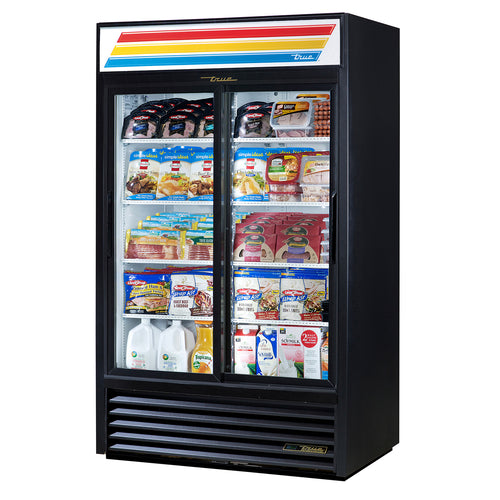 True GDM-41-HC-LD 47 1/8" 2 Section Refrigerated Merchandiser