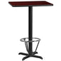 Flash Furniture XU-MAHTB-2430-T2222B-3CFR-GG Dining Table