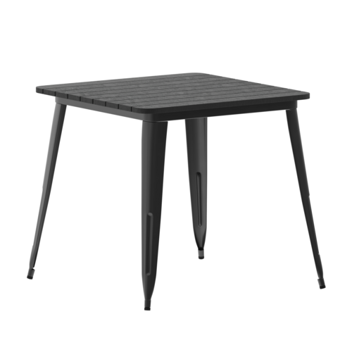 Flash Furniture JJ-T14619-80-BKBK-GG 31 1/2" Patio Table