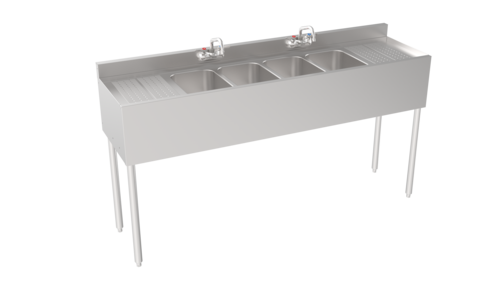 Krowne 18-64C 72" Underbar Sink