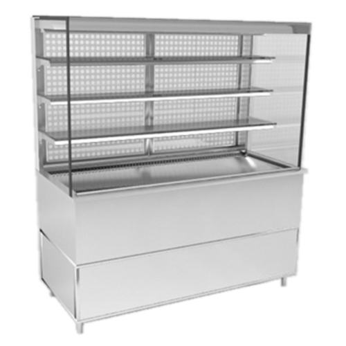 RPI VIAS4-34-R-SQ-SC-INS 57 1/8" Refrigerated Display Case