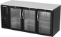 Beverage-Air BB72HC-G-B 72" Glass Door Back Bar Cooler