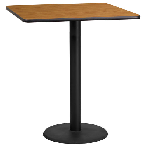 Flash Furniture XU-NATTB-3636-TR24B-GG Dining Table