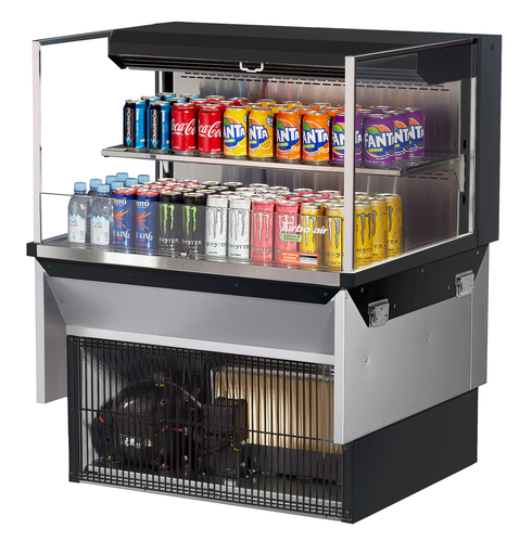 Turbo Air TOM-36L-UF-W(B)-2SI-N 35 7/8" Refrigerated Display Case