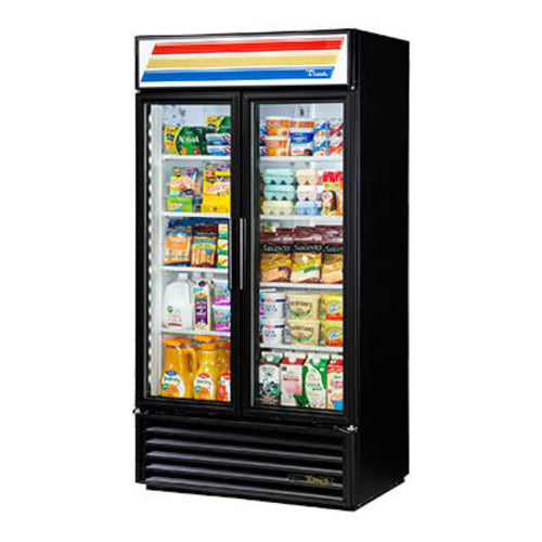 True GDM-35-HC~TSL01 39 1/2" 2 Section Refrigerated Merchandiser