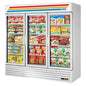 True GDM-72F-HC~TSL01 78 1/8" 3 Section Freezer Merchandiser
