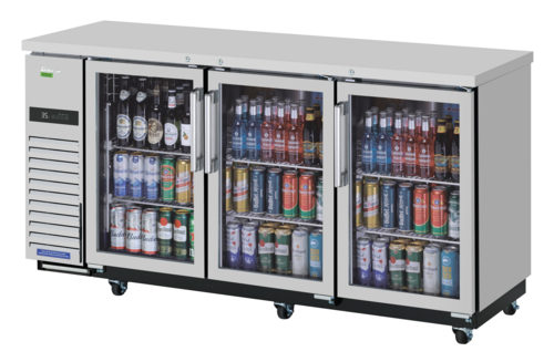 Turbo Air TBB-24-72SGSD-N 73 1/8" Glass Door Back Bar Cooler