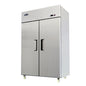 Atosa MBF8129GR 51 3/4" 2 Section Solid Door Reach-In Refrigerator Freezer