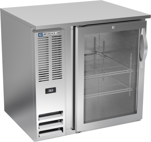 Beverage-Air BB36HC-G-S 36" Glass Door Back Bar Cooler