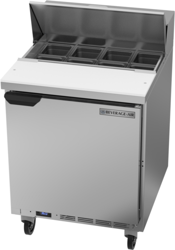 Beverage-Air SPE27HC-B 27" 1 Door 9 Pan Sandwich / Salad Prep Table