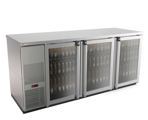 Micro Matic MBB78GS-E 80" Glass Door Back Bar Cooler