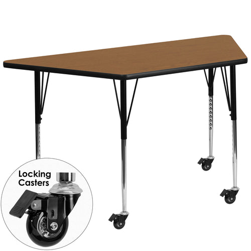 Flash Furniture XU-A3060-TRAP-OAK-T-A-CAS-GG Dining Table