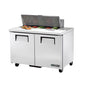 True TSSU-48-10-HC 48 3/8" 2 Doors 12 Pan Sandwich / Salad Prep Table
