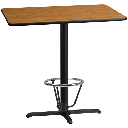 Flash Furniture XU-NATTB-3042-T2230B-3CFR-GG 30" Table Top