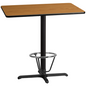 Flash Furniture XU-NATTB-3042-T2230B-3CFR-GG 30" Table Top