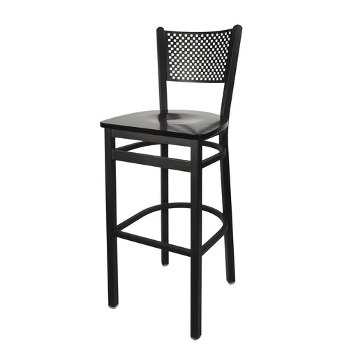 BFM Seating 2161B-SB W 17 1/2" Barstool