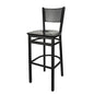 BFM Seating 2161B-SB W 17 1/2" Barstool