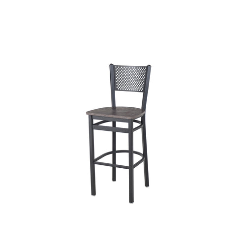 BFM Seating 2161BRCR-SB 17 1/4" Barstool