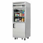 Everest EGSDH2 29 1/4" 1 Section Solid & Glass Door Reach-In Refrigerator Freezer
