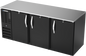 Beverage-Air BB78HC-F-B 78" Solid Door Back Bar Cooler