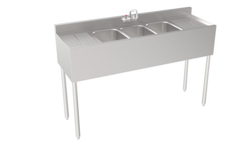 Krowne 18-53C 60" Underbar Sink