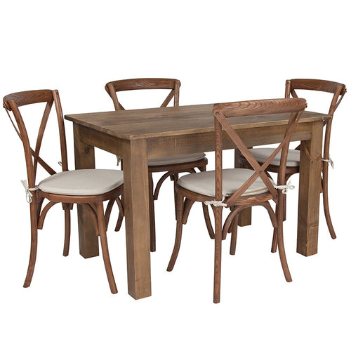 Flash Furniture XA-FARM-17-GG Dining Set