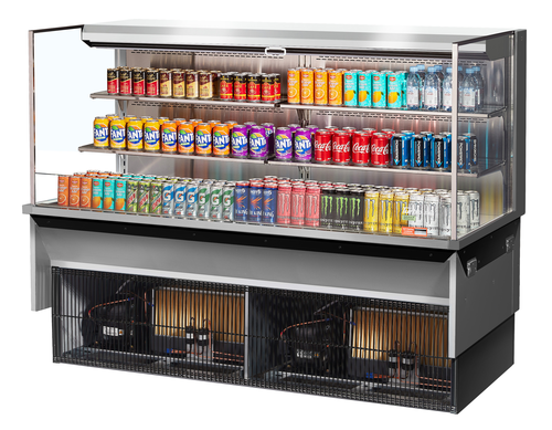 Turbo Air TOM-72L-UF-S-3SI-N 71 3/8" Refrigerated Display Case