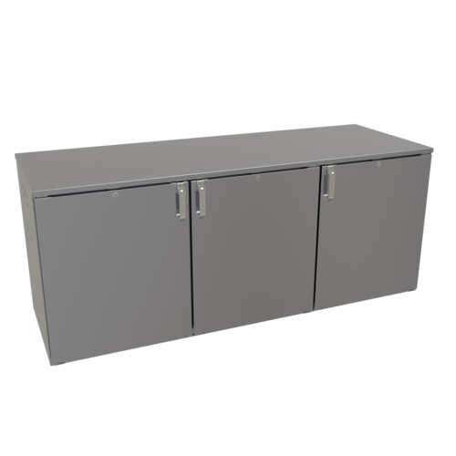 Glastender CP1RL72 72" Solid Door Back Bar Cooler