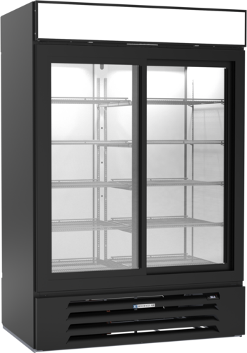 Beverage-Air MMR45HC-1-B-PT 52" 2 Section Refrigerated Merchandiser
