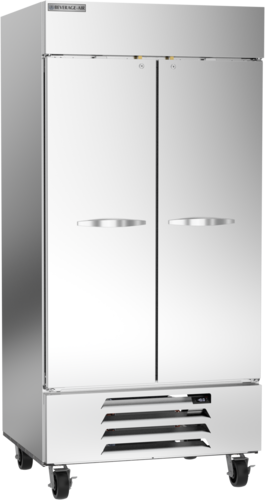 Beverage-Air HBF35HC-1 39 1/2" 2 Section Solid Door Reach-In Freezer