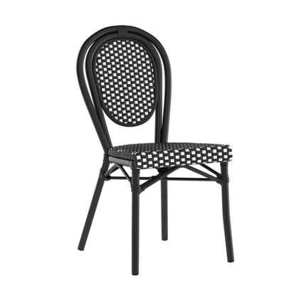 Flash Furniture SDA-AD642002S-BKWH-BK-GG 35" Dining Chair