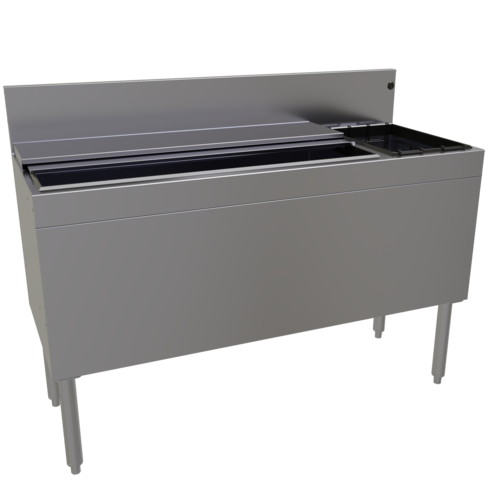 Glastender CBA-48R-CP10-ED 48" Underbar Ice Bin / Cocktail Station