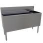 Glastender CBA-48R-CP10-ED 48" Underbar Ice Bin / Cocktail Station