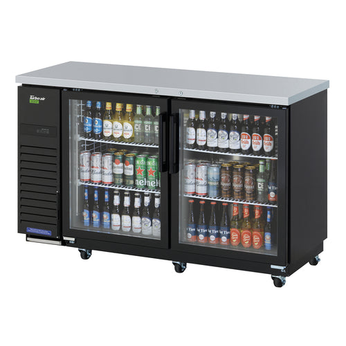 Turbo Air TBB-24-60SGD-N 61 1/8" Glass Door Back Bar Cooler