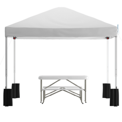 Flash Furniture JJ-GZ10PKG103-WH-GG 116" Patio Umbrella