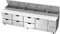 Beverage-Air DPD119HC-6 119" 1 Door Pizza Prep Table